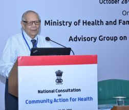 Prof Ranjit Roy Chaudhury, Member AGCA welcoming the participants at the inaugural session