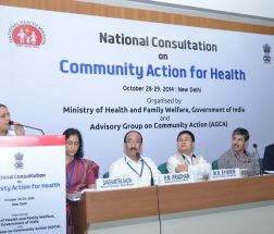 Ms Arti Pandey, Consultant – ASHA Resource Centre, Madhya Pradesh sharing the experience on Community Action for Health programme in Madhya Pradesh