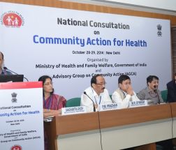 Mr Susanta Kumar Nayak, Senior Consultant - Community Processes, National Health Mission, Odisha sharing the updates on the Community Action for Health Programme in Odisha
