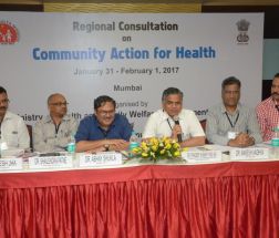 Dr Pradeep Kumar Vyas, IAS, Mission Director-NHM, Maharashtra chairing the Session on status of implementation and innovations on Community Action for Health