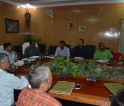 Mr Kripa Nand Jha, Mission Director, NHM Jharkhand chairing the meeting